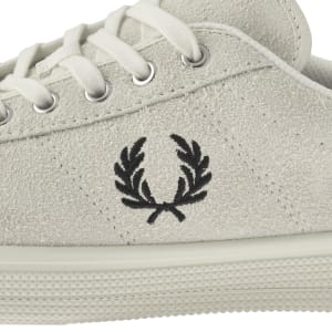 Image number 4 for Fred Perry Tennis Suede Trainers Beige
