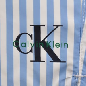 Image number 4 for Calvin Klein Swim Shorts Penny Stripe Blue