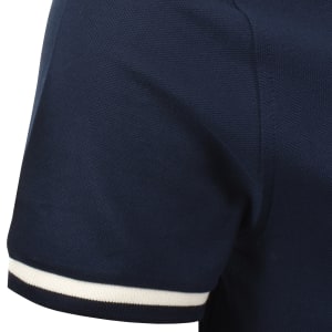Image number 5 for Tommy Hilfiger Contrast Collar Polo Carbon Navy
