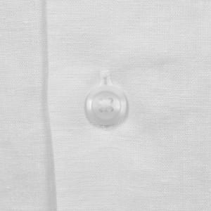 Image number 4 for Calvin Klein Short Sleeve Linen Shirt White