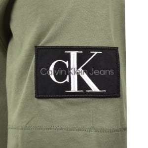 Image number 4 for Calvin Klein Jeans Badge T Shirt Green