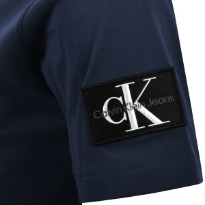Image number 4 for Calvin Klein Jeans Badge T Shirt Navy