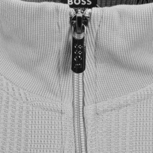 Image number 5 for BOSS Full Zip Sweatshirt Jacket Grey