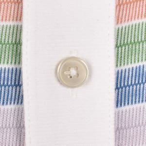 Image number 4 for Paul Smith Striped Polo T Shirt Cream