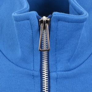 Image number 4 for Paul Smith Half Zip Zebra Sweatshirt Blue