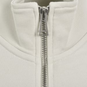 Image number 4 for Belstaff Quarter Zip Sweatshirt Off White
