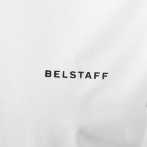 Image number 4 for Belstaff Relaxed Fit Border T Shirt White