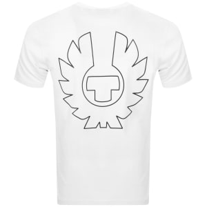 Image number 5 for Belstaff Relaxed Fit Border T Shirt White