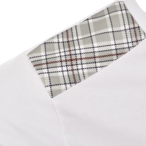 Image number 4 for Lyle And Scott Check Panelled T Shirt White