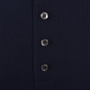 Image number 5 for Lacoste Waffle Long Sleeve T Shirt Navy