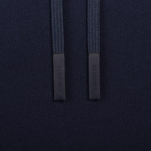 Image number 5 for Lacoste Logo Hoodie Navy