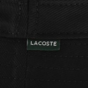 Image number 4 for Lacoste Logo Bucket Hat Black