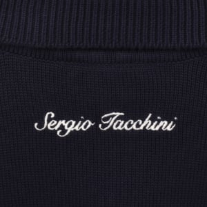 Image number 5 for Sergio Tacchini Cipri Knit Cardigan Navy