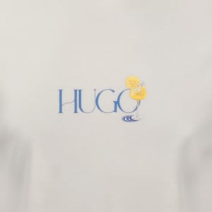 Image number 4 for HUGO Blue Nulaxo T Shirt Cream