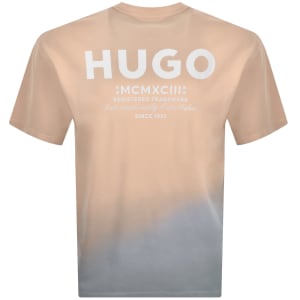 Image number 5 for HUGO Blue Nalono T Shirt Orange