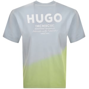 Image number 5 for HUGO Blue Nalono T Shirt Blue