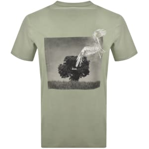 Image number 5 for HUGO Derlyns T Shirt Green