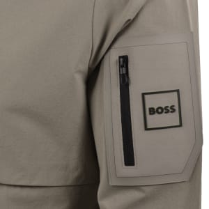 Image number 4 for BOSS Globe Overshirt Khaki