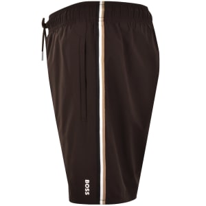 Image number 5 for BOSS Iconic Swim Shorts Dark Brown