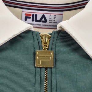 Image number 4 for Fila Tommaso Cut And Sew Track Top Green