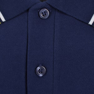Image number 4 for Fred Perry Twin Tipped Polo T Shirt Navy