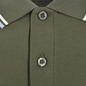 Image number 4 for Fred Perry Twin Tipped Polo T Shirt Green