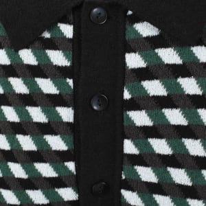 Image number 4 for Fred Perry Knit Polo Shirt Black