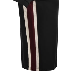 Image number 5 for Fred Perry Tramline Quarter Zip Polo T Shirt Black