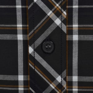 Image number 4 for Fred Perry Long Sleeve Tartan Shirt Grey