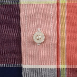 Image number 4 for Fred Perry Madras Shirt Dusky Blue