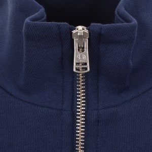 Image number 4 for Fred Perry Half Zip Sweatshirt French Navy