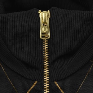Image number 4 for Fred Perry Argyle Track Top Black