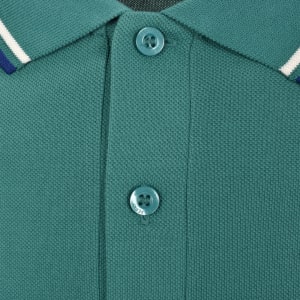 Image number 4 for Fred Perry Twin Tipped Polo T Shirt Mint Green