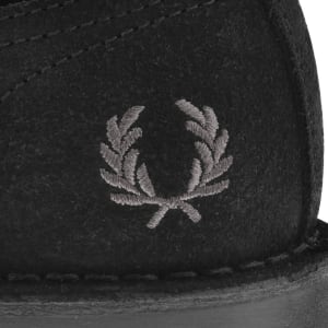 Image number 4 for Fred Perry Linden Suede Shoes Black