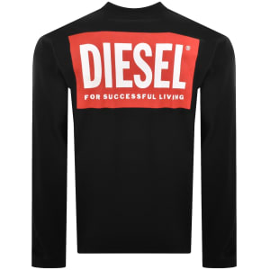 Image number 5 for Diesel T Boxt Long Sleeve Bisk T Shirt Black