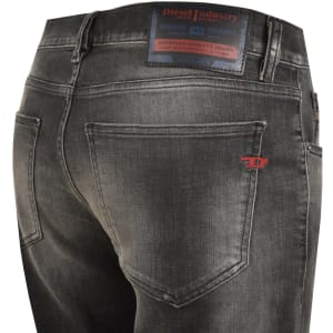 Image number 4 for Diesel D Strukt Slim Fit Dark Wash Jeans Grey