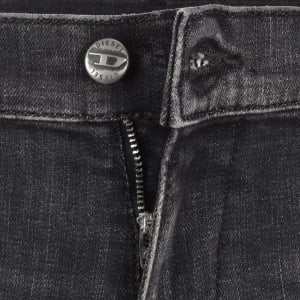 Image number 5 for Diesel D Strukt Slim Fit Dark Wash Jeans Grey