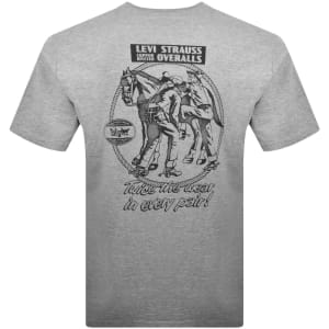 Image number 5 for Levis Original Graphic T Shirt Grey