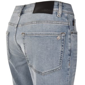 Image number 4 for BOSS Re Maine Denim Shorts Blue