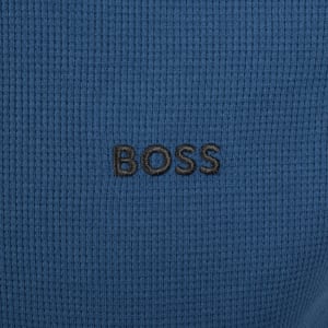 Image number 5 for BOSS Waffle Short Set Blue