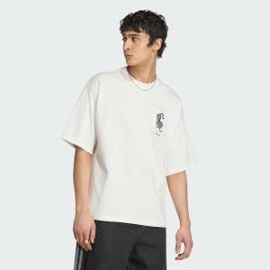 Image number 5 for adidas Originals Tiger Graphic T Shirt Core White