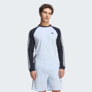 Image number 5 for adidas Originals 3 Stripes T Shirt Blue