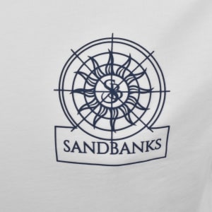 Image number 4 for Sandbanks Sonar Logo T Shirt White