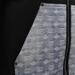 Image number 4 for DSQUARED2 Denim Mix Hoodie Black