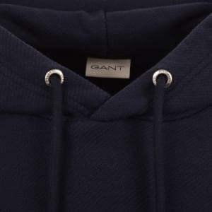 Image number 4 for Gant Small Graphic Hoodie Navy