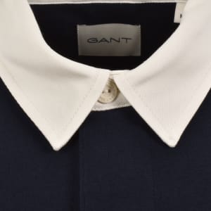 Image number 4 for Gant Cut and Sewn Rugger Polo T Shirt Navy