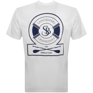 Image number 5 for Sandbanks Paddle Club Logo T Shirt White