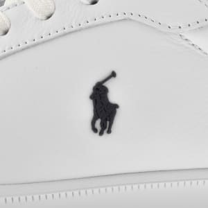 Image number 4 for Ralph Lauren Heritage Court Trainers White