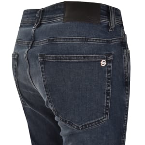 Image number 4 for BOSS Delaware Slim Fit Jeans Navy Blue