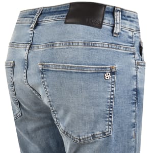Image number 4 for BOSS Delaware Slim Fit Jeans Light Blue
